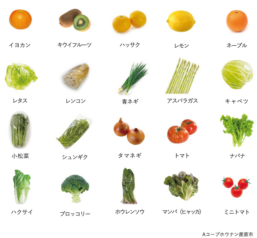 旬の農産物