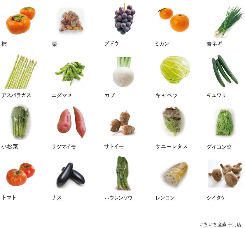旬の農産物