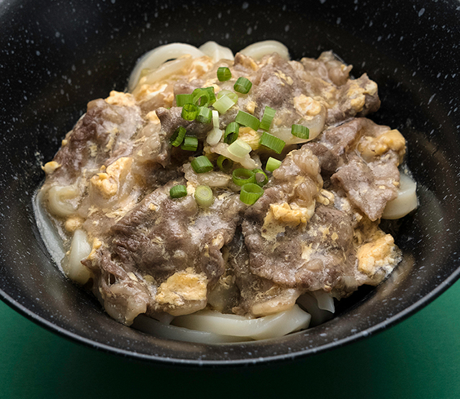 オリーブ牛のあんかけうどん